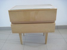 Nachtkästchen, Beistelkästchen, kleine Komode, gebraucht, mit Glasplatte