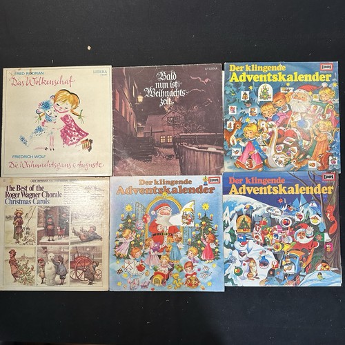 Weihnachten schallplatten - 6x,