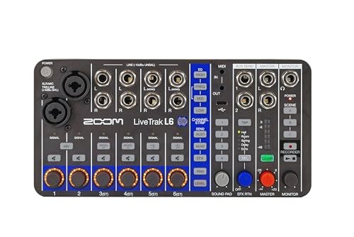 Zoom livetrak kanal - l6, 10-kanal