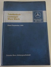 Tabellenbuch mercedes benz - mercedes,