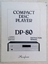 Original BDA Bedienungsanleitung Accuphase DP-80 CD-Player