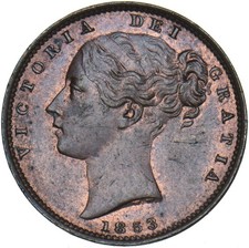 1853 Farthing - Victoria