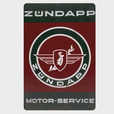 Blechschild Zündapp Motor