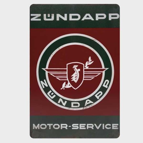 Blechschild zündapp motor - blechschild,