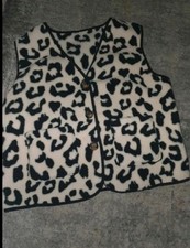 Weste Leopard Damen Teddy Fellweste