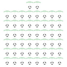 50 Stück integrierter Schwebesitz Space Bean für mehrere Drahtgrößen Silikon