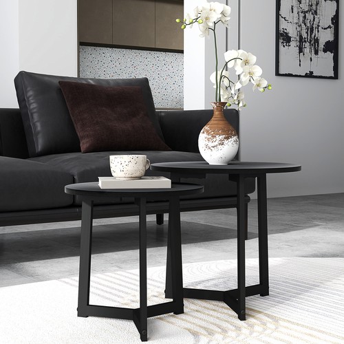 Homcom 2er set couchtisch - 2er-set,