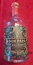 original Rum-Flasche, DON PAPA - MASSKARA für Sammler o. als Deko, 0,5 l