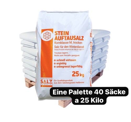 Streusalz palette auftausalz - 1,