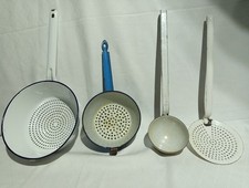 Emaille Sieb Schöpflöffel