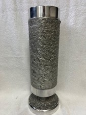 Alte silberne Vase I Brutalischer Stil I gebraucht I 31 cm hoch