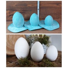 Latex Form Gießform Gußform  Beton Gips Raysin Handmade Osterei Grün 3er Set