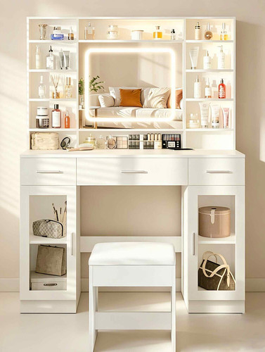 Schminktisch mit hocker - schminktisch,