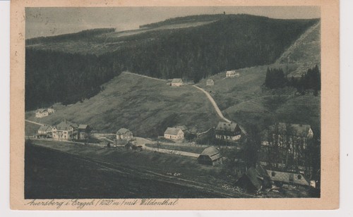 Auersberg erzgebirge 1927 - ak, auersberg/erzgebirge