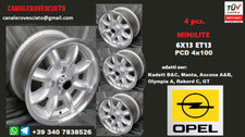4 Felgen Minilite 6j 13 4x100
