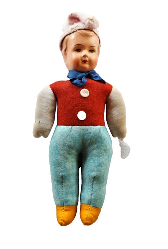 Alte kleine puppe stoffpuppe - kleine,