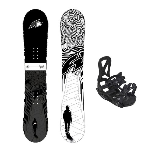 Set snowboard junior - junior, black