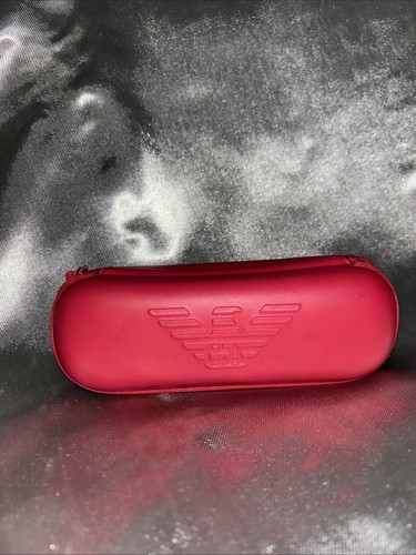 Emporio armani brillenetui rot - armani,
