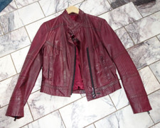 ORWELL - Lederjacke / Bikerjacke - Gr. 38 - burgunderrot -  TIPP TOP