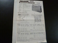 Original Service Manual  Ingelen TR 480