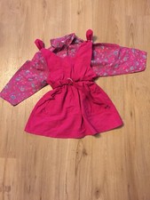 90er Jahre Latzrock Bluse Gr. 92 Baby Club Set Mädchen Retro Classic