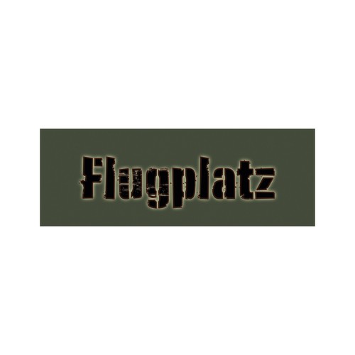 Schild flugplatz 30cm 10cm - flugplatz,