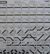 TRIX 56646000 Gleisbild Stellpult Planungsbogen 1984