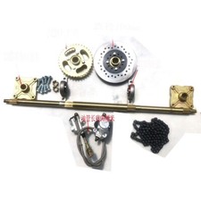 HMParts Hinterachse Set 815 mm mit Bremse Kettenrad etc ATV / Quad 4 Takt Eigenb