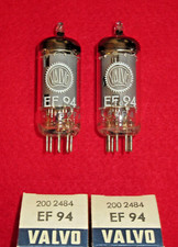Matched pair EF94 VALVO NOS NEU Röhre Tube NEW 6AU6 Valve Paar Valvula Valvola