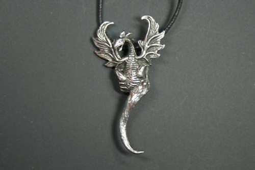 Drachen gothic amulett - drachen,