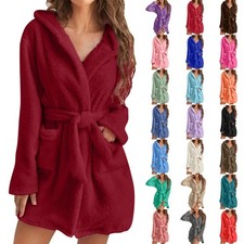 Flauschiger Bademantel Damen