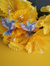 Ausgefallene Kolibri Ohrringe  2D