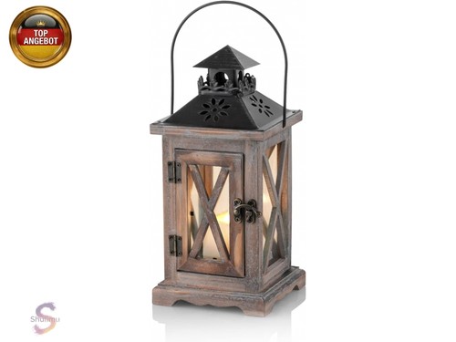 Laterne aus holz - aus, vintage