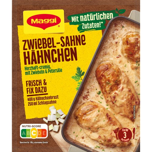 Maggi fix für zwiebel - zwiebel, sahne