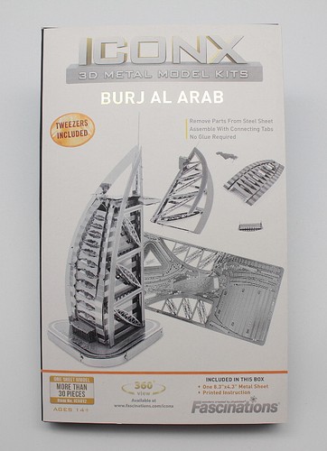 Metal earth iconx - earth, burj