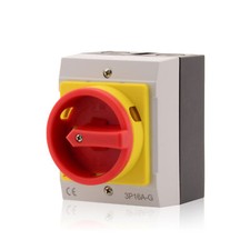 Hauptschalter 16A 3-polig im Gehäuse, Reparaturschalter JS3P16A-G