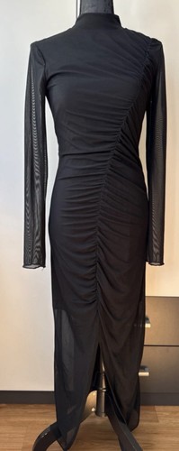 Gothic mesh maxikleid gr - 🖤,