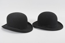 Q15K90- 2x Filzhut Melone gemarkt Kleeberg und Gurau Chemnitz