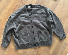 COS Kaschmir Cardigan Strickjacke braun Damen Gr. S 36 38 Top Zustand