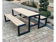 Picknick Set, Kleingastronomie Gartenset Bank Gastronomie Set Holz Metall