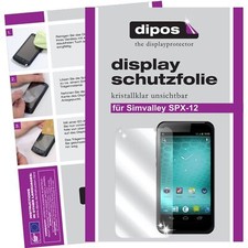 Schutzfolie für Simvalley SPX-12  klar Display dipos Displayfolie
