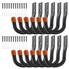 Wandhaken Garage 12er Set Wandhalter Werkstatthaken Haken Wand Gerätehaken Stahl