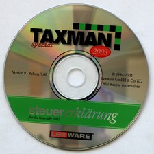 Für Sammler: Taxman spezial Steuererklärung 2003 für das Steuerjahr 2002