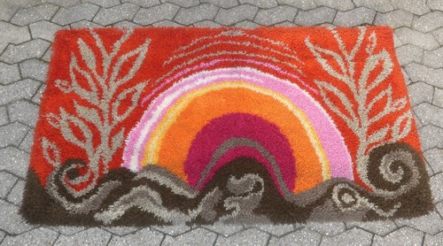 Hochflor flokati wandteppich - hochflor,
