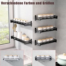 Mehrfarbig Edelstahl Gewürzregal Küchenregal Wandregal Lagerregal Gewürzgestell