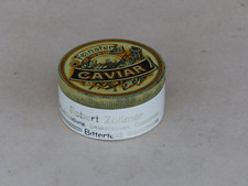 Kaviardose Keramik Zoellner Bitterfeld Kolonialwaren uralt Vorkrieg Werbung