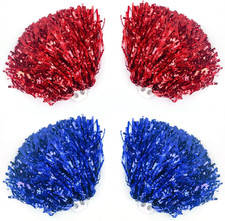 2 Paar Cheerleader-Blumensträuße, Bunte Cheerleader-Pompons, Mit Filamenten Vers