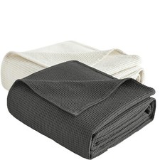 Tagesdecke 100% Baumwolle leichte Wohndecke weiche Bettüberwurf Plaid 150x200 cm