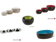 Wolters Napf Freßnapf Futternapf Futterschale Diner color stone steel Hund Katze