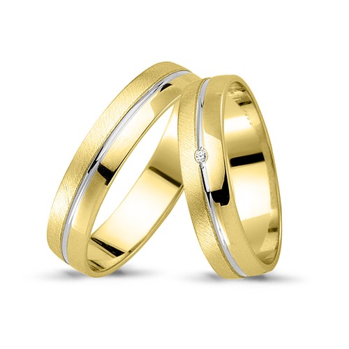 Paar trauringe 750 gold gelb - 750,